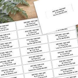 Gastadreslabel Moderne uitnodigingsenvelop Sticker