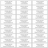 Gastadreslabel Moderne uitnodigingsenvelop Sticker (Voorkant)