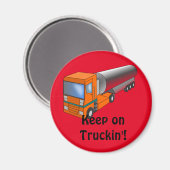 Gastanker Truck Heavy Transporter voor kinderen Magneet (Voorkant / Achterkant)