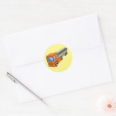 Gastanker Truck Heavy Transporter voor kinderen Ronde Sticker (Envelop)