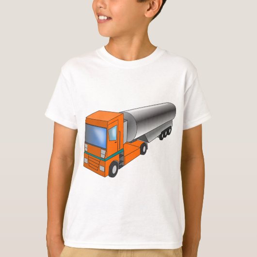 Gastanker Truck Heavy Transporter voor kinderen T-shirt (Voorkant)