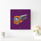 Gastanker Truck Heavy Transporter voor kinderen Vierkante Klok (Huis)