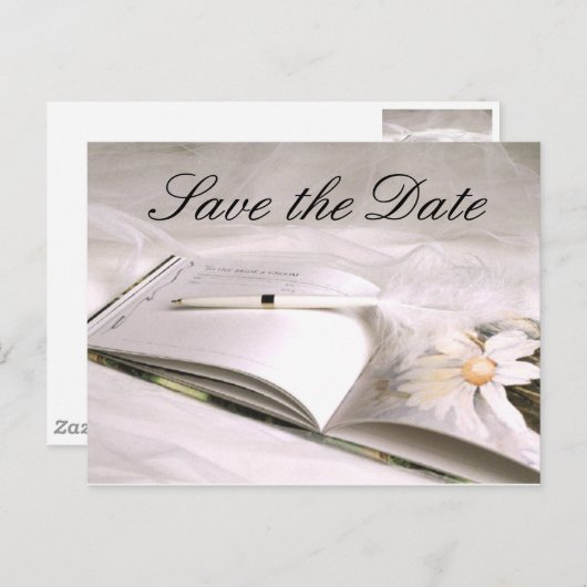 Gastboek (1) Bewaar de datum Aankondigingskaart (Voorkant / Achterkant)