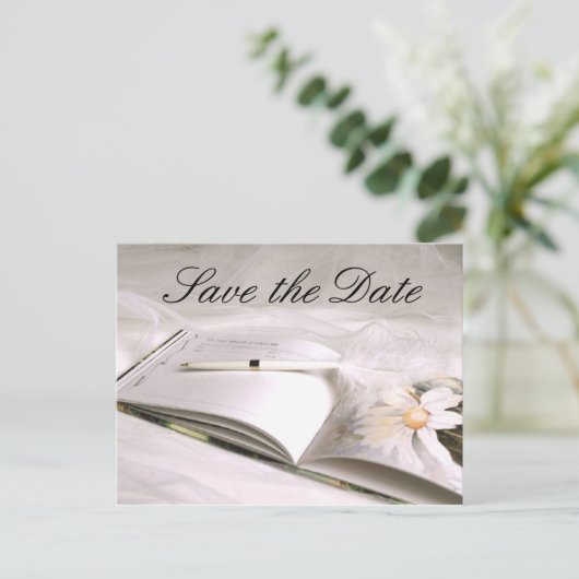 Gastboek (1) Bewaar de datum Aankondigingskaart (Staand voorkant)