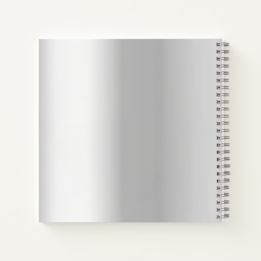 Gastboek 25ste huwelijksverjaardag zilveren bloeme notitieboek (Achterkant)