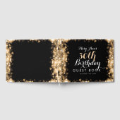 Gastboek 30e verjaardag Gouden Mousserende Lichten Gastenboek (Volledig)