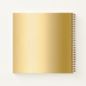 Gastboek 50ste bruiloft Jubileum gouden foto Notitieboek (Achterkant)