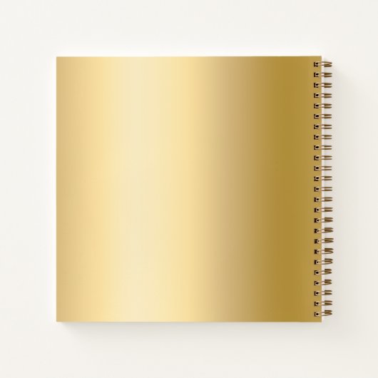 Gastboek 50ste bruiloft Jubileum gouden foto Notitieboek (Achterkant)