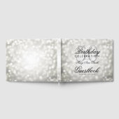 Gastboek 50ste Verjaardag Feest Zilver Glitter Lic Gastenboek (Volledig)