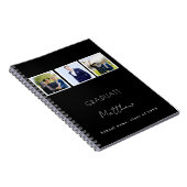 Gastboek afstuderen zwarte witte foto naam notitieboek (Rechterzijde)
