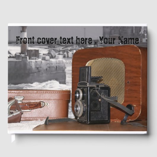 Gastboek analoge videocamera Retro Gastenboek (Voorkant)