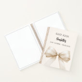 Gastboek Baby shower boog beige crème Notitieboek (Binnen)