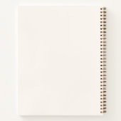 Gastboek Baby shower boog beige crème Notitieboek (Achterkant)