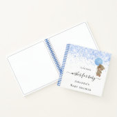 Gastboek Baby shower boy blauw teddybeer Notitieboek