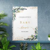 Gastboek baby shower eucalyptusgrienery notitieboek