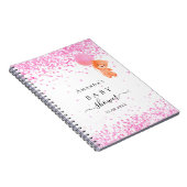 Gastboek baby shower roze teddybeer notitieboek (Rechterzijde)