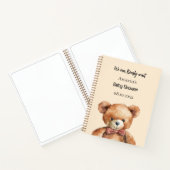 Gastboek Baby shower teddybeer bearly wait Notitieboek (Binnen)