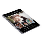 Gastboek begrafenisfoto collage zwart gedenkteken notitieboek (Rechterzijde)