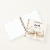 Gastboek beige crème boog Quinceanera Notitieboek (Binnen)