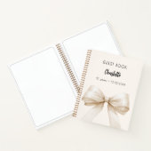 Gastboek beige crème boog verjaardag notitieboek (Binnen)