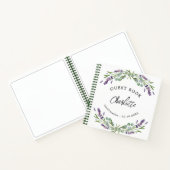 Gastboek Bevestiging lavender violet eucalyptus Notitieboek (Binnen)