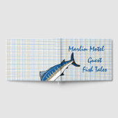 Gastboek - Blue Marlin op Plaid Gastenboek (Volledig)
