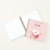 Gastboek blush roze afstudeerfeest notitieboek (Binnen)