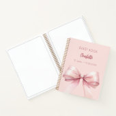 Gastboek blush roze boog verjaardag notitieboek (Binnen)