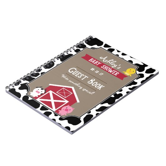 Gastboek - Boerderijdieren Notitieboek (Linkerzijde)