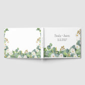 Gastboek Botanische bruiloft Eucalyptus + Daisy Gastenboek (Volledig)