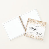 Gastboek bride squad white gold glitter notitieboek (Binnen)