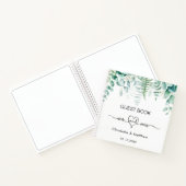 Gastboek bruiloft eucalyptus greenery de heer mrs notitieboek (Binnen)
