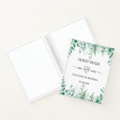 Gastboek bruiloft eucalyptus greenery de heer mrs notitieboek (Binnen)