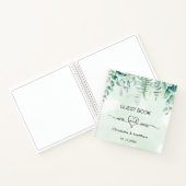 Gastboek bruiloft eucalyptus greenery de heer mrs notitieboek (Binnen)