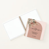 Gastboek bruiloft mr. hart roze boog taupe notitieboek (Binnen)