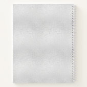 Gastboek bruiloft wit zilver foto notitieboek (Achterkant)