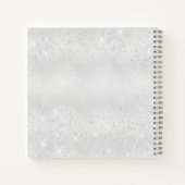 Gastboek bruiloft zilverglitter de heer mrs name notitieboek (Achterkant)