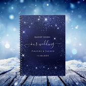 Gastboek bruinglittersparken notitieboek