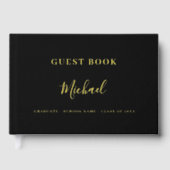 Gastboek Graduation Party zwart goud Gastenboek (Voorkant)