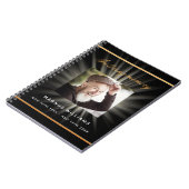 Gastboek herdenking zwarte goudfoto notitieboek (Linkerzijde)