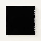 Gastboek herdenkingsfoto zwart wit notitieboek (Achterkant)