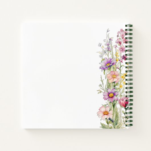 Gastboek Liefde in bloei roze paarse Vrijgezellenf Notitieboek (Achterkant)