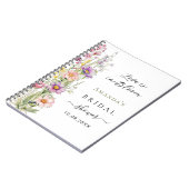 Gastboek Liefde in bloei roze paarse Vrijgezellenf Notitieboek (Linkerzijde)