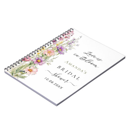 Gastboek Liefde in bloei roze paarse Vrijgezellenf Notitieboek (Linkerzijde)