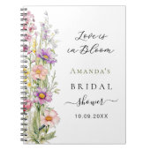 Gastboek Liefde in bloei roze paarse Vrijgezellenf Notitieboek (Voorkant)