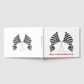 Gastboek met geruite vlag gastenboek (Volledig)