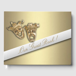 Gastboek met Gold Theater-maskers Gastenboek