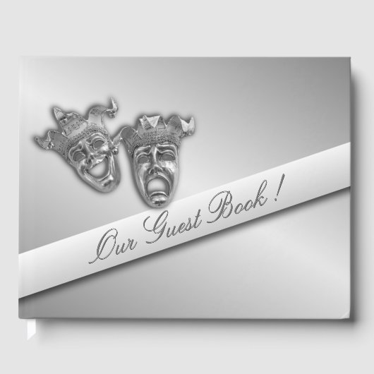 Gastboek met Silver Screen Theater Maskers Gastenboek (Voorkant)