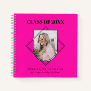 Gastboek moderne roze fotograaf notitieboek
