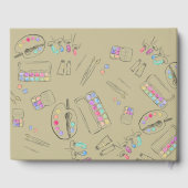 Gastboek over gepersonaliseerde tentoonstelling ku gastenboek (Achterkant)